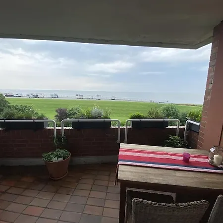 Schoenes Feriendomizil Mit Meerblick Suedstrand Naehe Fliegerdeich In Lejlighed